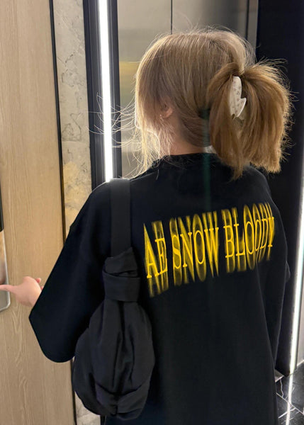 Print Cotton Black Oversized Casual Summer Tanks FashionChic