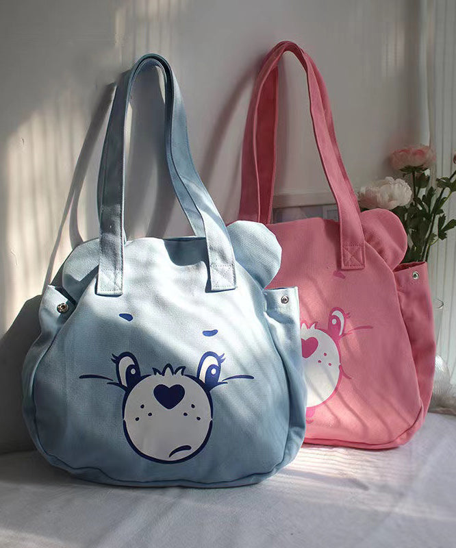Casual Blue Cartoon Print Large Capacity Satchel Bag Handbag SX1027 Ada Fashion