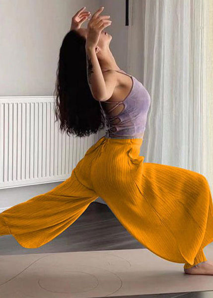 Casual Blue Pockets Elastic Waist Cotton Lantern Pants Summer WP029 NZ-LPTS241107