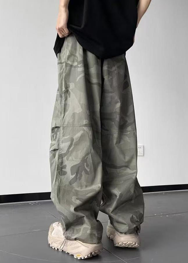 Pants Camouflage Men Cotton Waist Elastic Casual Pockets Summer FashionChic