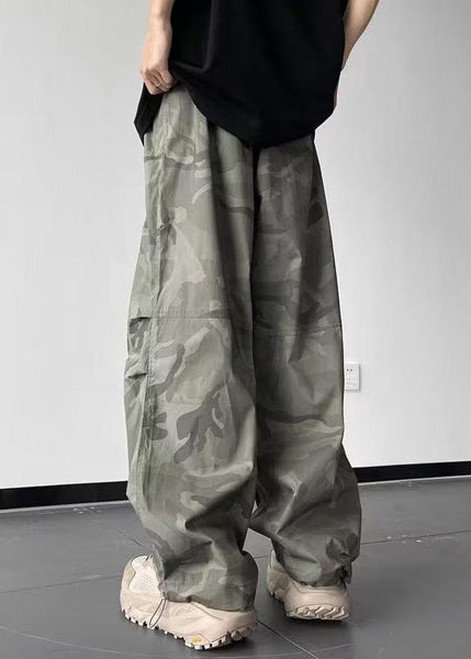 Pants Camouflage Men Cotton Waist Elastic Casual Pockets Summer FashionChic