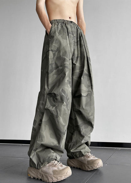 Pants Camouflage Men Cotton Waist Elastic Casual Pockets Summer FashionChic