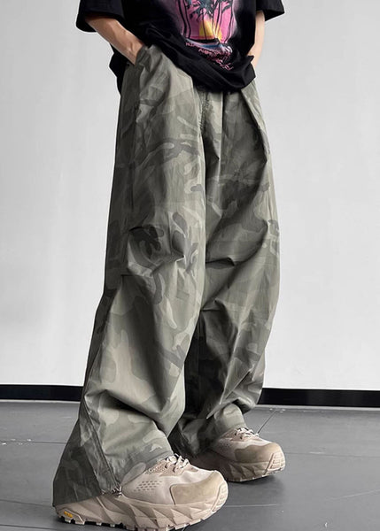 Pants Camouflage Men Cotton Waist Elastic Casual Pockets Summer FashionChic