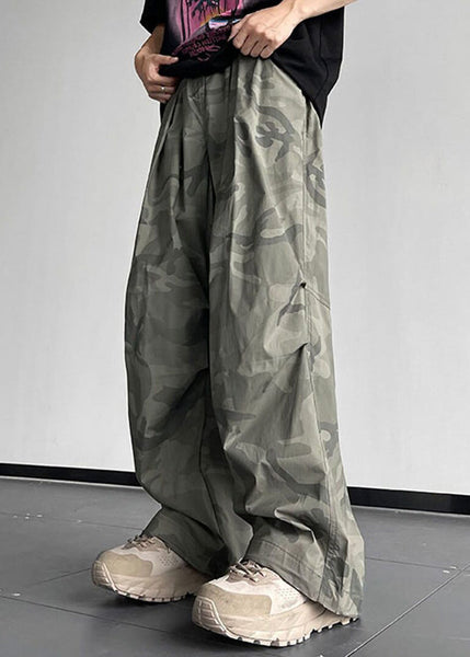 Pants Camouflage Men Cotton Waist Elastic Casual Pockets Summer FashionChic