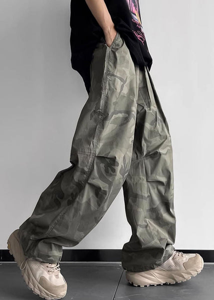 Pants Camouflage Men Cotton Waist Elastic Casual Pockets Summer FashionChic