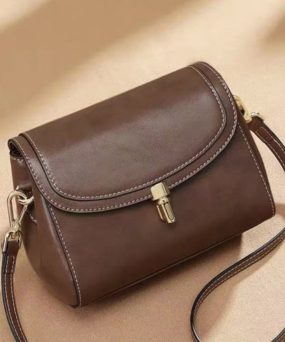 Casual Coffee Versatile Faux Leather Messenger Bag YR019 ABC