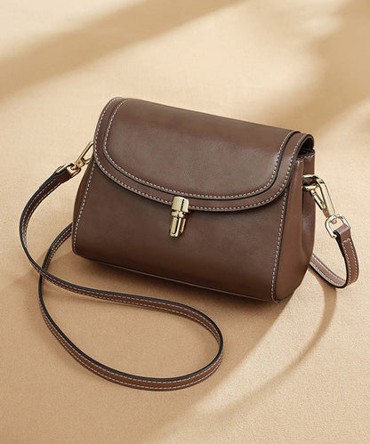 Casual Coffee Versatile Faux Leather Messenger Bag YR019 ABC