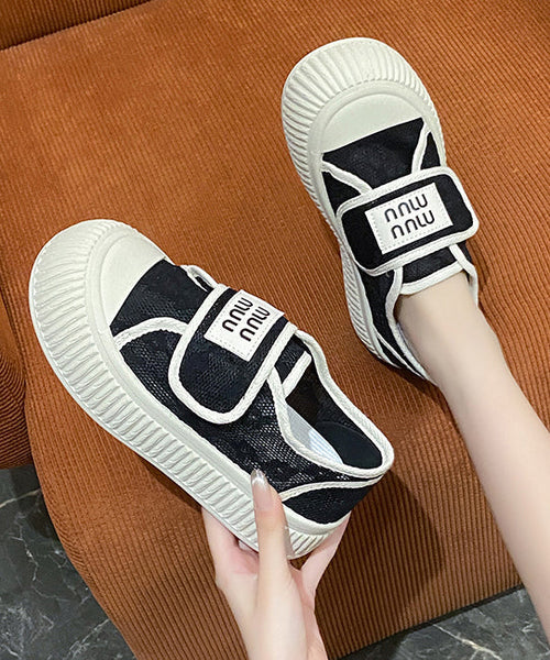 Splicing Flats Casual Mesh Comfy Beige Breathable FashionChic