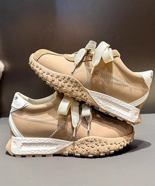 Casual Up Comfy Platform Shoes Navy Splicing Lace FashionChic