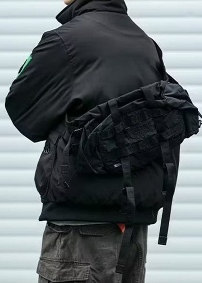 Pockets Stand Parkas Casual Men Collar Green TC003 Patch Spring