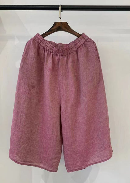 Pants Linen Khaki Harem Plaid Casual Oversized Summer FashionChic