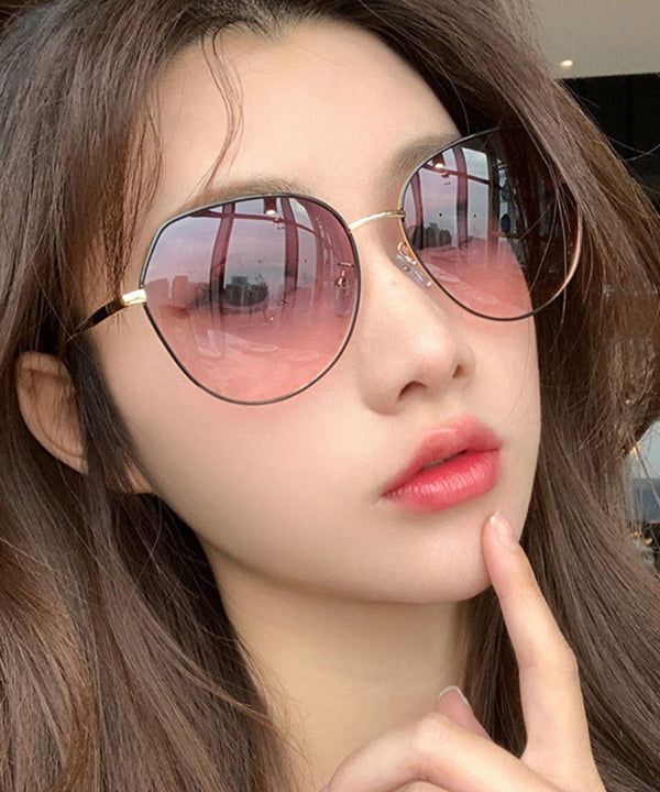 Casual Pink UV Protection Sunglasses XS1051 Ada Fashion