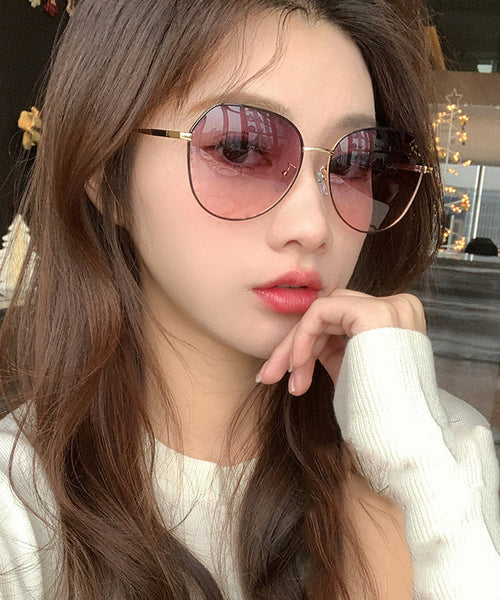 Casual Pink UV Protection Sunglasses XS1051 Ada Fashion