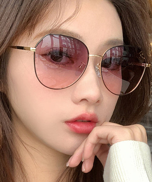 Casual Pink UV Protection Sunglasses XS1051 Ada Fashion