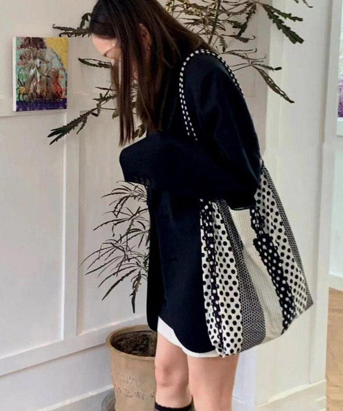 Casual Print Large Capacity Cotton Satchel Handbag QF013 Bag-BGS241017