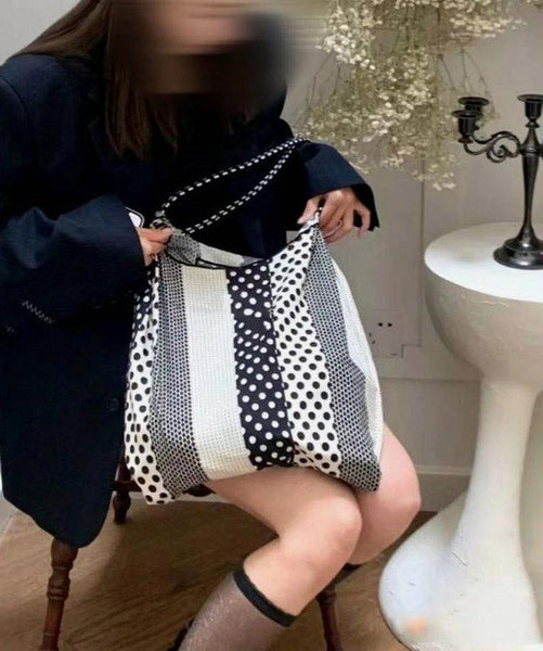 Casual Print Large Capacity Cotton Satchel Handbag QF013 Bag-BGS241017