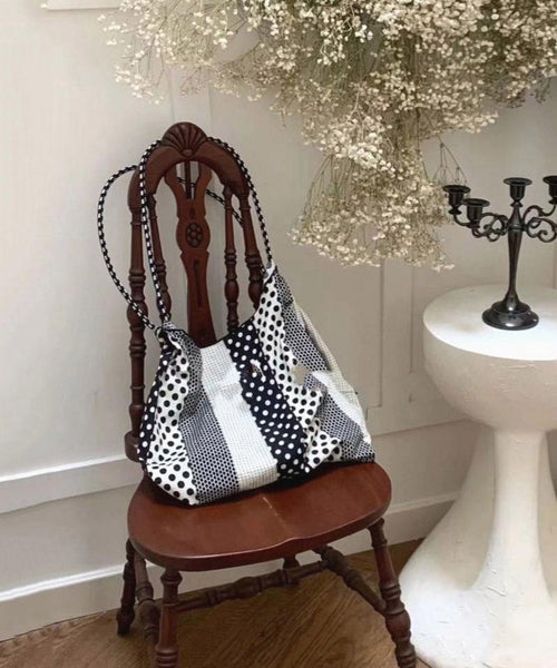 Casual Print Large Capacity Cotton Satchel Handbag QF013 Bag-BGS241017