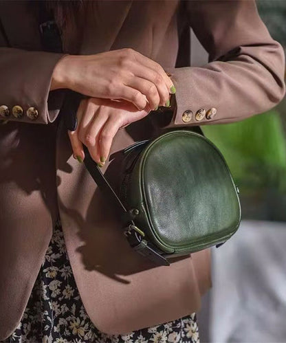 Bag CrossBody Solid Durable Leather Casual Round FashionChic