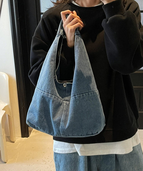 Shoulder Casual Capacity Denim Large Bag Versatile FashionChic