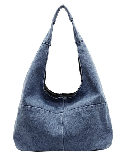 Shoulder Casual Capacity Denim Large Bag Versatile FashionChic
