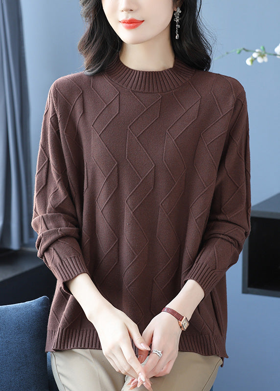 Casual Yellow O Neck Cozy Warm Woolen Knit Pullover Winter RL036 ABC