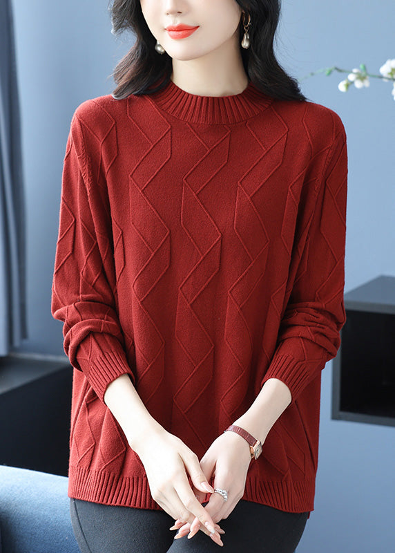 Casual Yellow O Neck Cozy Warm Woolen Knit Pullover Winter RL036 ABC