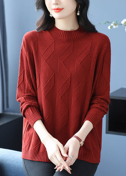 Casual Yellow O Neck Cozy Warm Woolen Knit Pullover Winter RL036 ABC