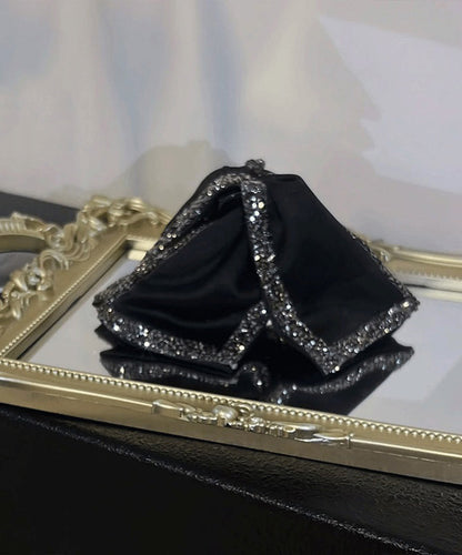 Chic Black Zircon Bow Shark Clamp Hairpin QU052 JEW-HAI241007