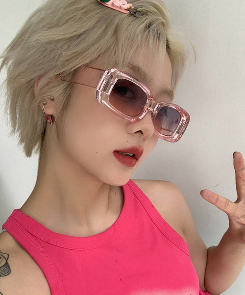 Chic Blue Spicy Girls Square Resin Sunglass XS1035 Ada Fashion