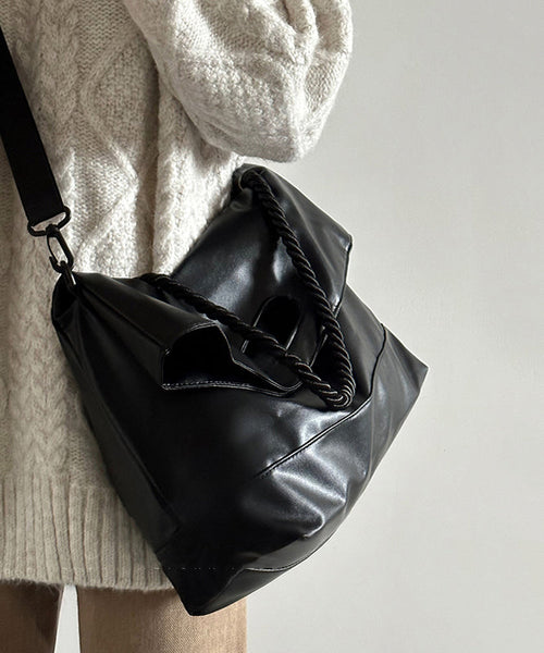 Chic Brown Large Capacity Faux Leather Messenger Bag WI043 Bag-BGS241105