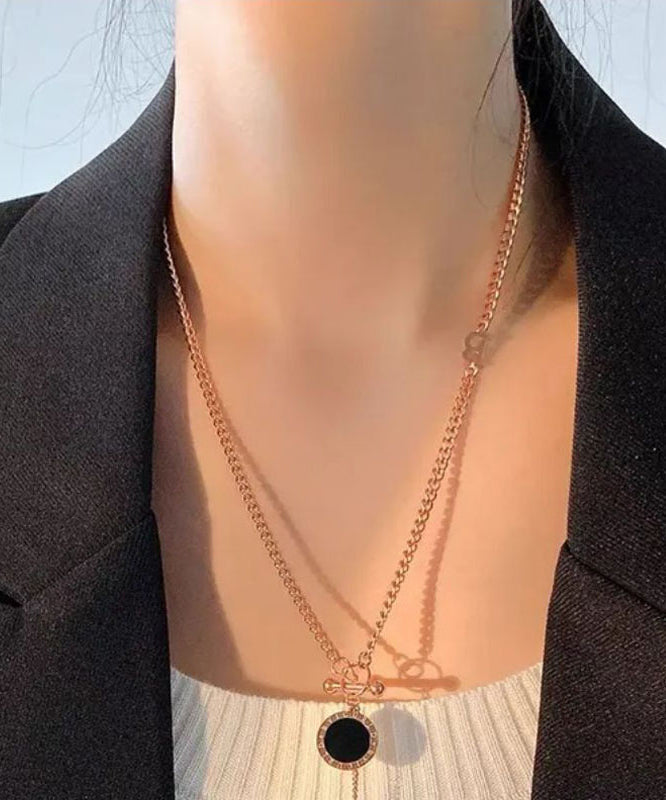 Chic Gold Copper Graphic Chain Linked Tassel Lariat Necklace WQ019 JEW-EAR241102