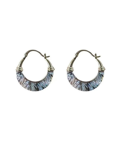 Hoop Earrings Copper Overgild Gold Shell Chic FashionChic