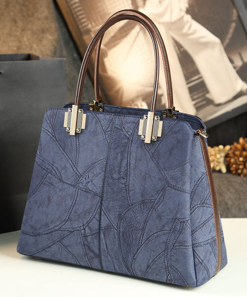 Chic Green Jacquard Large Capacity Faux Leather Tote Handbag YX001 ABC