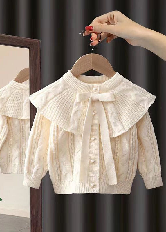 Chic Mulberry Cloak Sleeves Cotton Knit Girls Cable Knit Sweaters Winter WL036 MM-RCTZ-NTGP241120