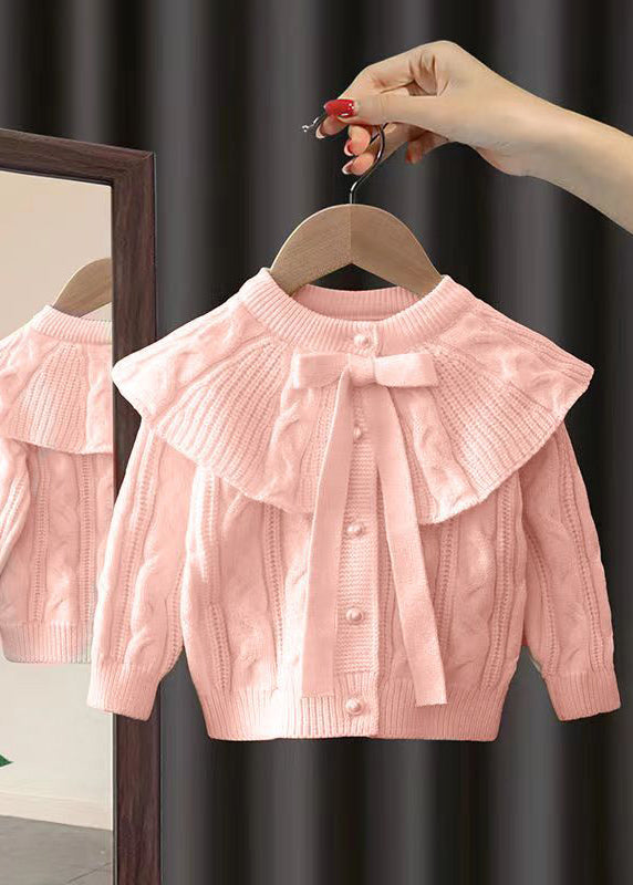 Chic Mulberry Cloak Sleeves Cotton Knit Girls Cable Knit Sweaters Winter WL036 MM-RCTZ-NTGP241120