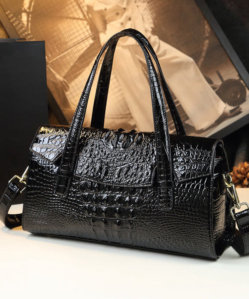 Chic Orange Alligator Pattern Faux Leather Tote Handbag YX003 ABC