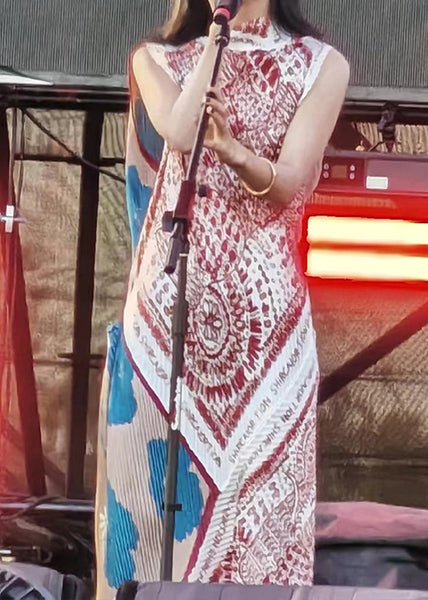 Chic Photo Color Asymmetrical Print Cotton Dress Summer ZL008 SH-LF-SDL240621