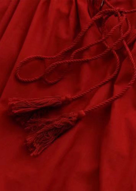 Chic Red Lace Patchwork Hollow Out Shirt Long Sleeve VV025 HS-LTP240627