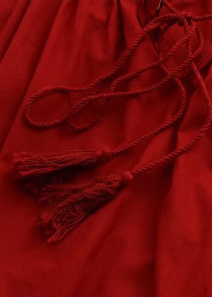 Chic Red Lace Patchwork Hollow Out Shirt Long Sleeve VV025 HS-LTP240627