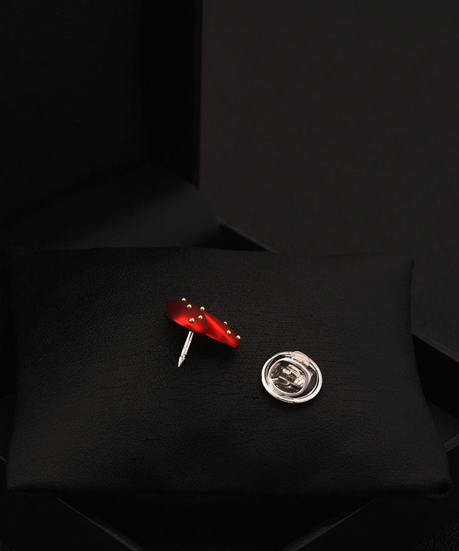 Chic Red Stainless Steel Love Brooch YI028 ABC