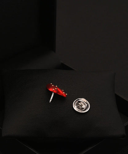 Chic Red Stainless Steel Love Brooch YI028 ABC