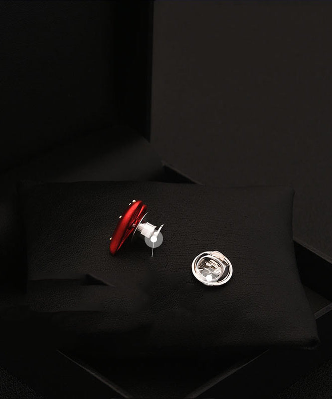 Chic Red Stainless Steel Love Brooch YI028 ABC