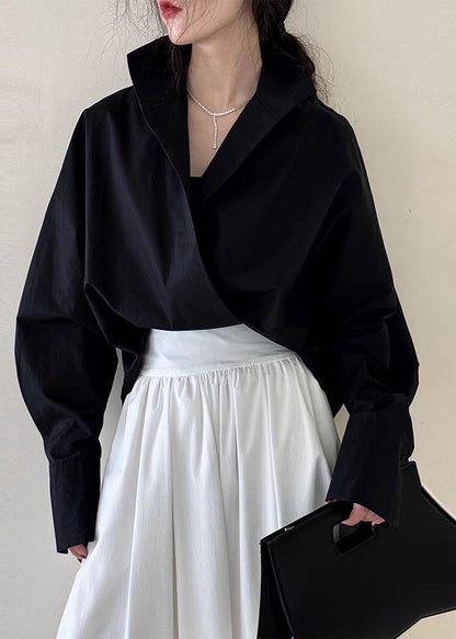 Collar Stand Chic Shirts Solid White Spring FashionChic