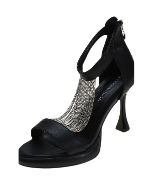 Zircon Beige Sandals High Leather Faux Chic Splicing Heel FashionChic