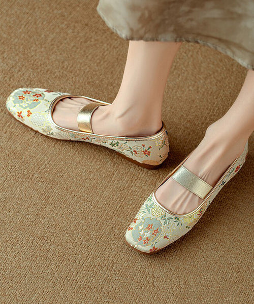 Blue For Splicing Women Style Shoes Chinese Embroidered Flat FashionChic