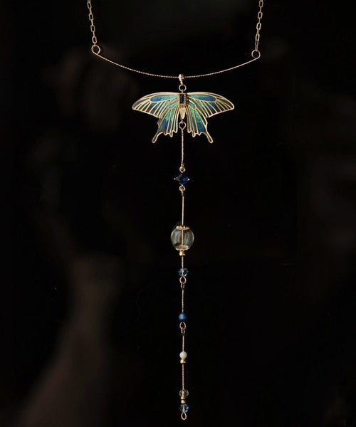 Bead Overgild Zircon Pendant Gold Style Copper Glass Wing Chinese FashionChic