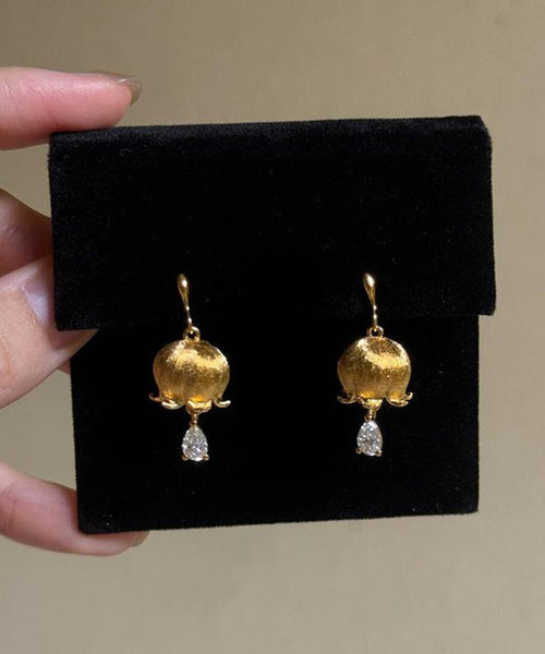 Valley Drop Copper Style The Water Lily Zircon Of Gold Chinese FashionChic
