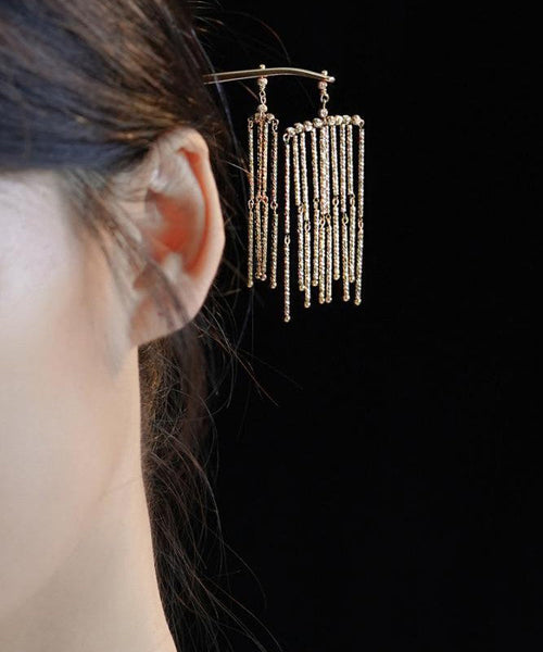 Hairpin Chinese Gold Sterling Style Silver Tassel Overgild FashionChic