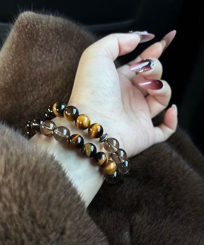 Bracelet Chinese Tiger's-Eye Metal Style Chain FashionChic