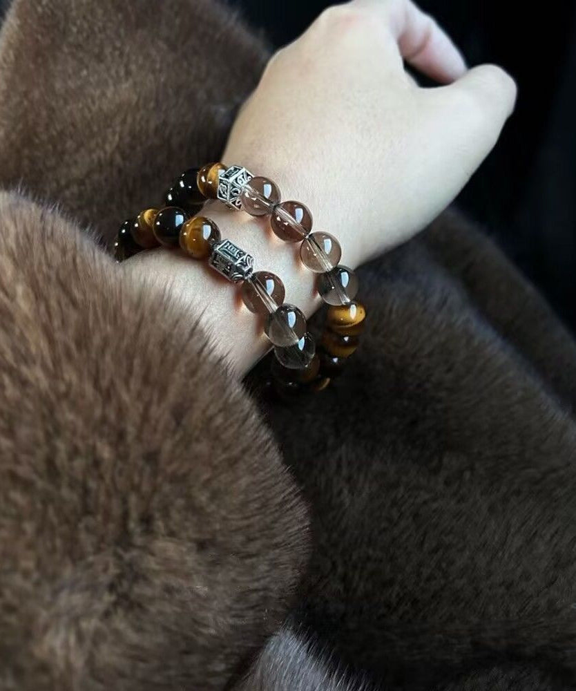 Bracelet Chinese Tiger's-Eye Metal Style Chain FashionChic